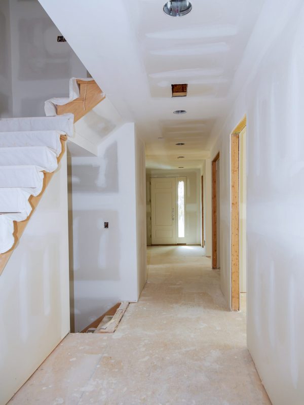 Renovation of finished Sheetrock in New Home Construction